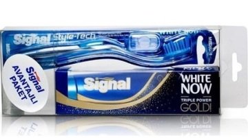 SİGNAL DİŞ MACUNU WHITE NOW GOLD+ DİŞ FIRÇASI