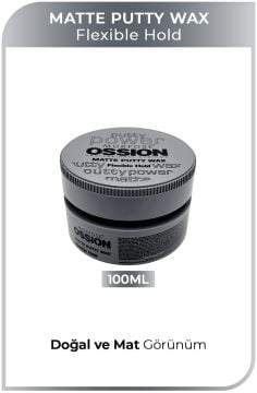 OSSION PUTTY MATTE WAX 100ml Flexible Hold