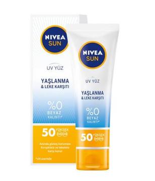 NIVEA SUN GÜNEŞ KREMİ 50 FAKTÖR YAŞLANMA&LEKE KARŞ