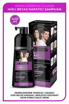 MORFOSE BLACK HAİR ŞAMPUAN BOYA 420ml Siyah