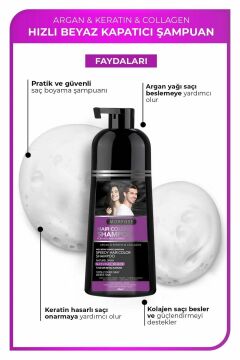 MORFOSE BLACK HAİR ŞAMPUAN BOYA 420ml Siyah