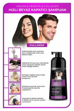 MORFOSE BLACK HAİR ŞAMPUAN BOYA 420ml Siyah