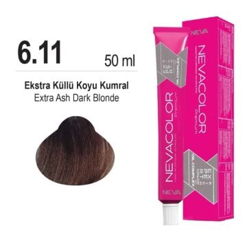 NEVACOLOR SAÇ BOYASI 6.11 EKSTRA KÜLLÜ KOYU KUMRAL