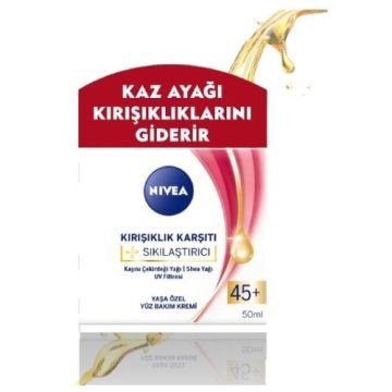 NIVEA KIRIŞIKLIK KARŞITI + SIKILAŞTIRICI KREM 45+