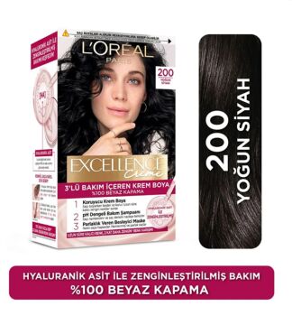 LOREAL EXCELENCE SET SAÇ BOYASI CREME 200 Yoğun Siyah