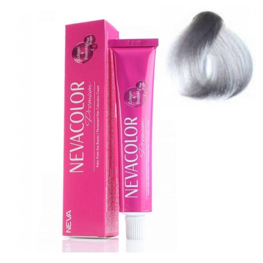 NEVACOLOR SAÇ BOYASI 0.01 YOĞUN GÜMÜŞ GRİ