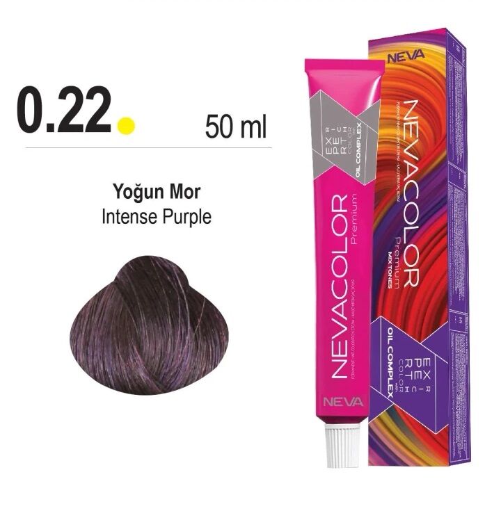 NEVACOLOR SAÇ BOYASI 0.22 YOĞUN MOR