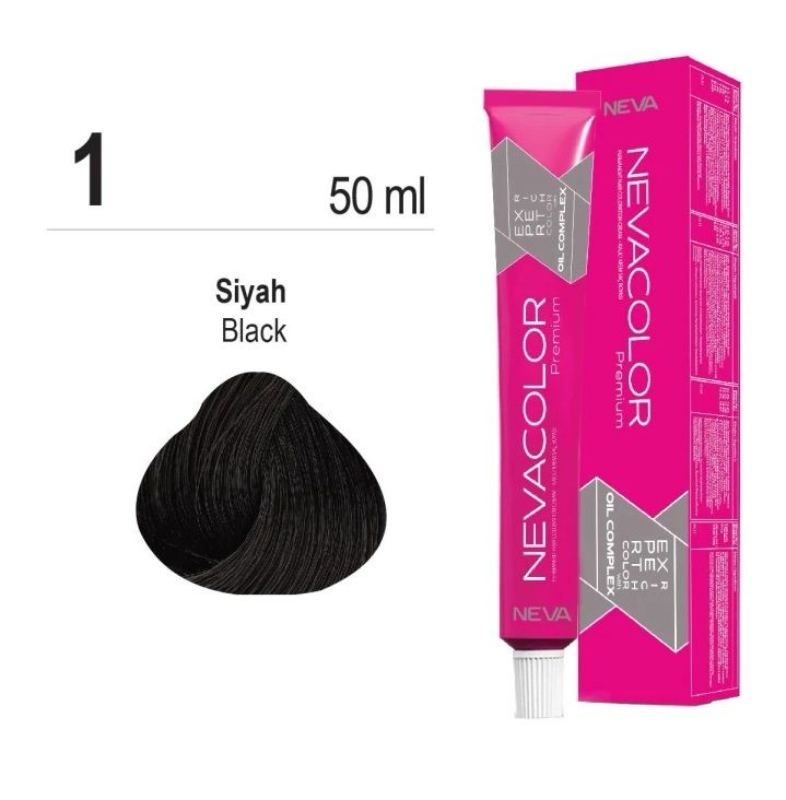 NEVACOLOR SAÇ BOYASI 1 SİYAH