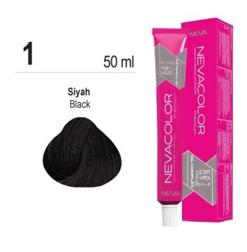 NEVACOLOR SAÇ BOYASI 1 SİYAH