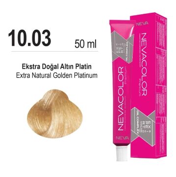 NEVACOLOR SAÇ BOYASI 10.03 DOĞAL ALTIN PLATİN