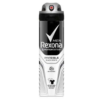 REXONA ERKEK DEODORANT INVISIBLE BLACK+WHITE
