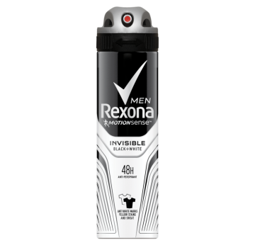 REXONA ERKEK DEODORANT INVISIBLE BLACK+WHITE