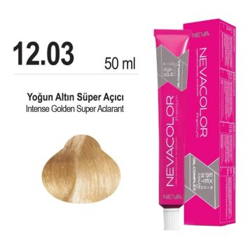 NEVACOLOR SAÇ BOYASI 12.03 YOĞUN ALTIN SÜPER AÇICI