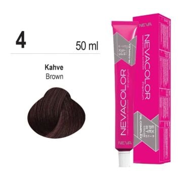 NEVACOLOR SAÇ BOYASI 4. KAHVE