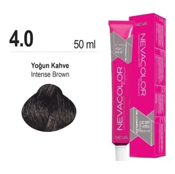 NEVACOLOR SAÇ BOYASI 4.0 YOĞUN KAHVE