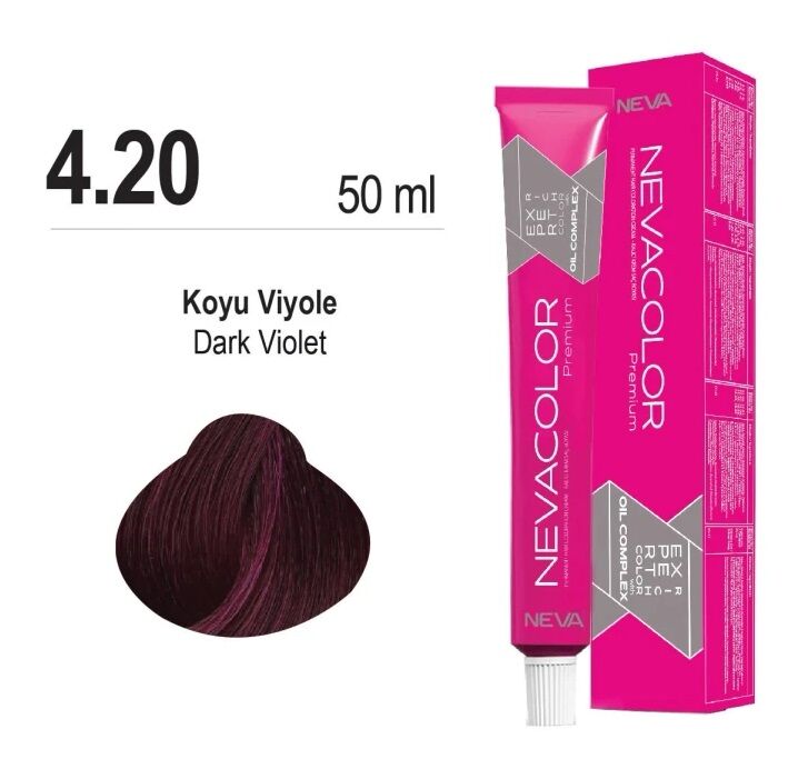 NEVACOLOR SAÇ BOYASI 4.20 KOYU VİOLE
