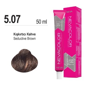 NEVACOLOR SAÇ BOYASI 5.07  KIŞKIRTICI KAHVE