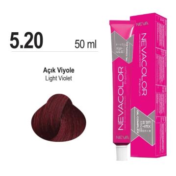 NEVACOLOR SAÇ BOYASI 5.20 AÇIK VİOLE