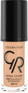 GOLDEN ROSE FONDÖTEN TOTAL COVER 2 İN 1 30ML 12