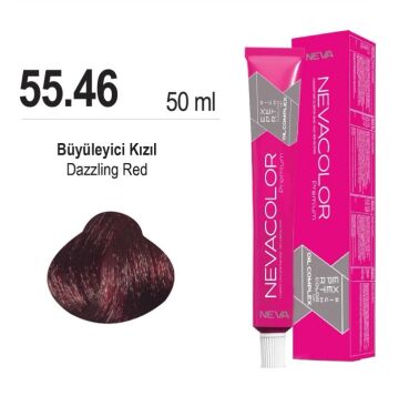 NEVACOLOR SAÇ BOYASI 55.46 BÜYÜLEYİCİ KIZIL