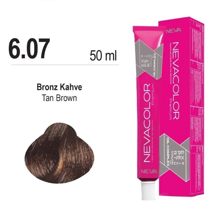 NEVACOLOR SAÇ BOYASI 6.07 BRONZ KAHVE