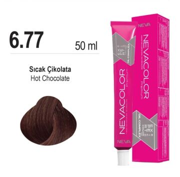 NEVACOLOR SAÇ BOYASI 6.77  SICAK ÇİKOLATA