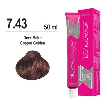 NEVACOLOR SAÇ BOYASI 7.43 DORE BAKIR