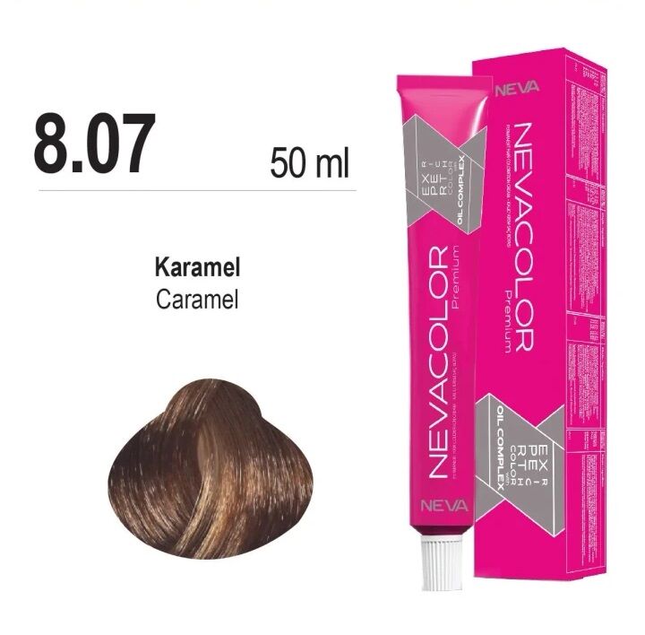 NEVACOLOR SAÇ BOYASI 8.07 KARAMEL