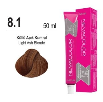 NEVACOLOR SAÇ BOYASI 8.1 KÜLLÜ AÇIK KUMRAL