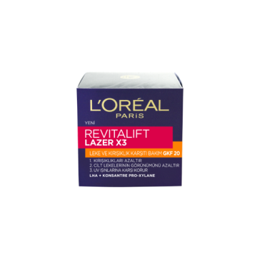 LOREAL REVITALIFT LAZER X3 LEKE VE KIRIŞIKLIK KARŞ