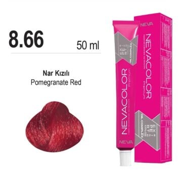 NEVACOLOR SAÇ BOYASI 8.66 NAR KIZILI