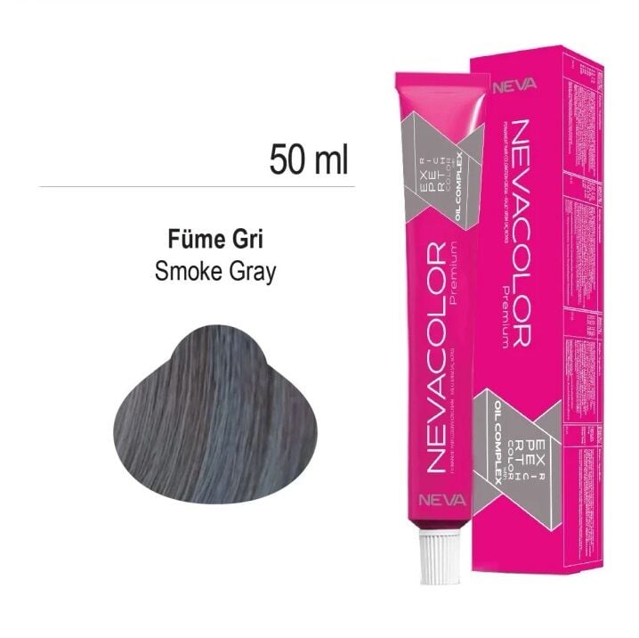 NEVACOLOR SAÇ BOYASI FUME GRİ