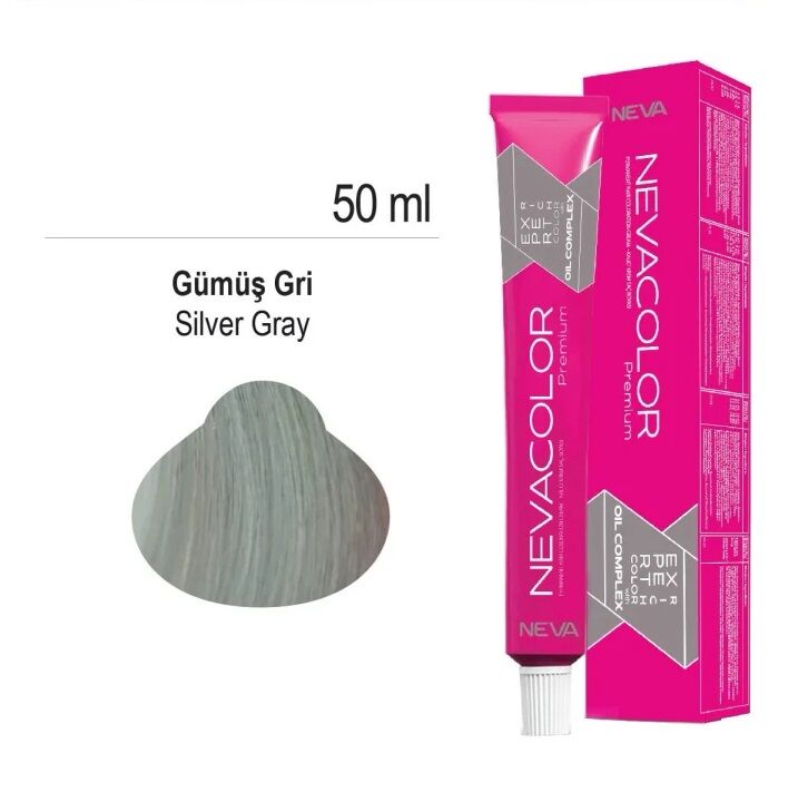 NEVACOLOR SAÇ BOYASI SILVER GRİ