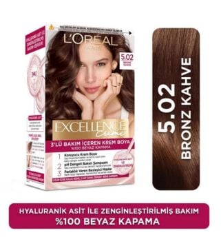 LOREAL EXCELENCE SET SAÇ BOYASI CREME 5.02 Bronz Kahve