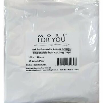 MORE FOR YOU TEK KULLANIMLIK SAÇ KESİM ÖNLÜĞÜ 50li