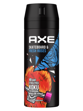 AXE DEODORANT SKATEBOARD & FRESH ROSES 150ml