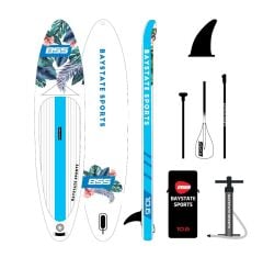 BSS Stand Up Paddle Board 10.6 - Nature Blue Paddle Board (Inflatable) - SUP 10.6 - Kürek Sörfü (Şişme) - Full Paket