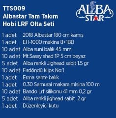 Albastar Tam Takım Hobi LRF Hafif Avcılık Olta Seti TTS009