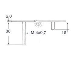 Pimli Menteşe 68.5x38.5mmTers