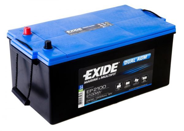 EXIDE DUAL AGM 12V 240AH MARİN AKÜ(SERVİS & START)