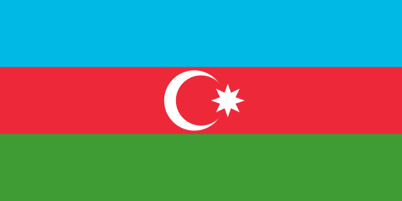 Azerbeycan Bayrağı 30x45cm