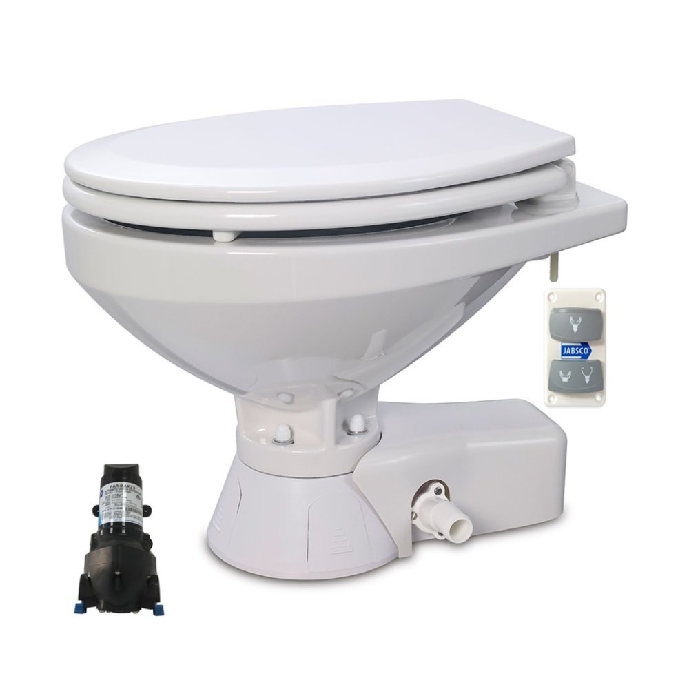 JABSCO WC ELEKTRİKLİ 12V BÜYÜK TAŞ PARMAX BESLEMELİ