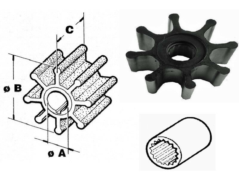 CEF PERKINS CUMMINS YANMAR IMPELLER