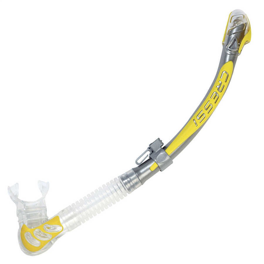 CRESSI ŞNORKEL BETA BLACK-YELLOW SILVER