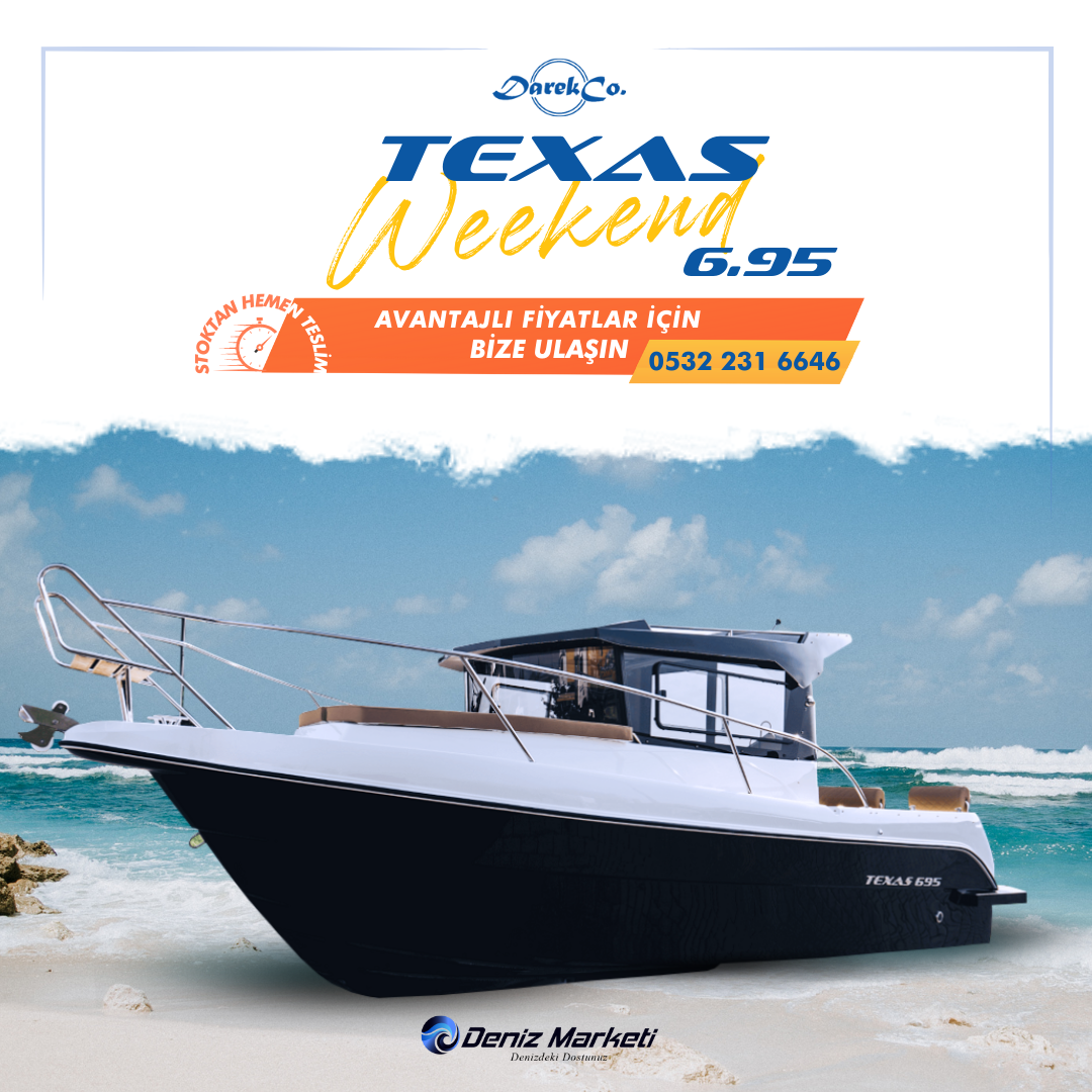 DarekCo Texas 695 Weekend Tekne ve Dıştan Takma Motor