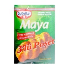 Dr.Oetker Glutensiz Maya 3'lü Poşet