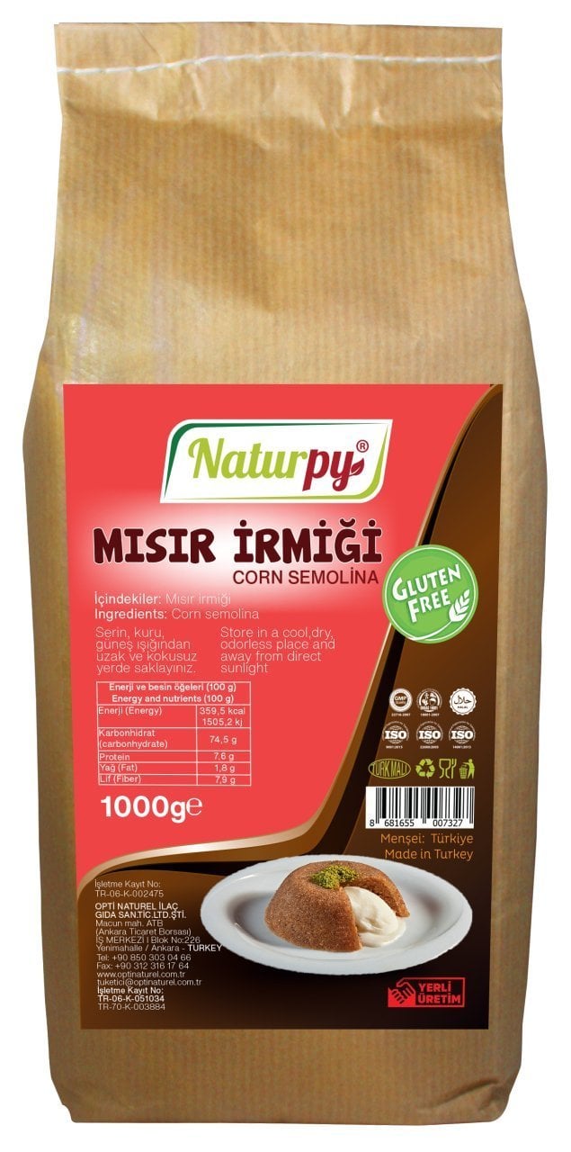 Glutensiz İrmik 1000 Gr.