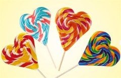 Glutensiz Candy Fox Kalp Lolipop Şeker