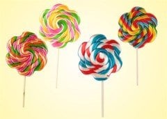 Glutensiz Candy Fox Papatya Lolipop Şeker