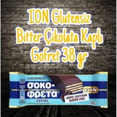 ION Glutensiz Bitter Çikolata Kaplı Gofret 38 gr